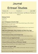 Journal of Eritrean Studies [Vol. IX No. 1, 2022]