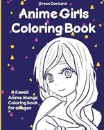 Anime Girls Coloring Book