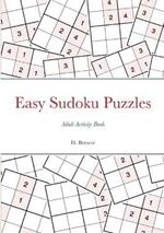 Easy Sudoku Puzzles, Adult Activity Book