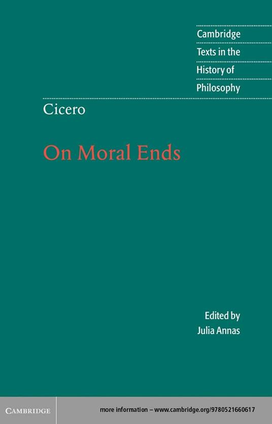 Cicero: On Moral Ends