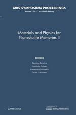 Materials and Physics for Nonvolatile Memories II: Volume 1250