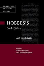 Hobbes's On the Citizen: A Critical Guide