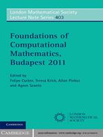 Foundations of Computational Mathematics, Budapest 2011