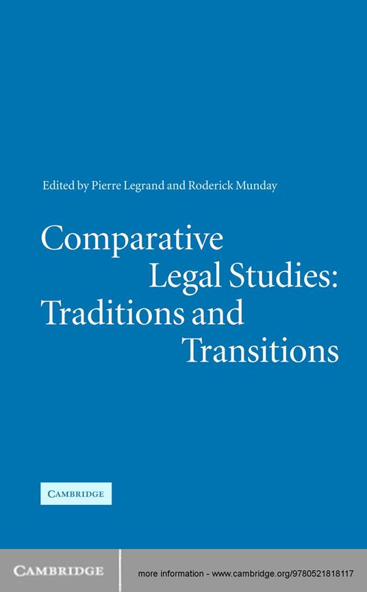 Comparative Legal Studies: Traditions and Transitions