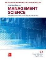 ISE Introduction to Management Science: A Modeling and Case Studies Approach with Spreadsheets