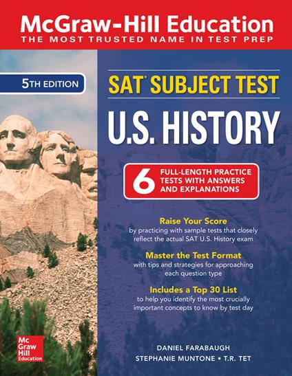 McGraw-Hill Education SAT Subject Test U.S. History, Fifth Edition