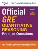 Official GRE Quantitative Reasoning Practice Questions, Third Edition, Volume 1