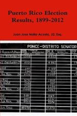 Puerto Rico Election Results, 1899-2012