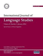 International Journal of Language Studies (IJLS) - volume 8(1)