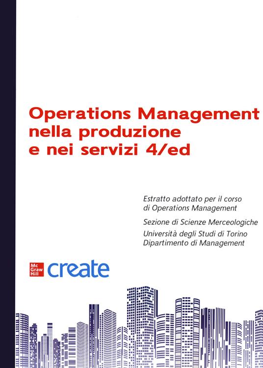 Operations management - copertina