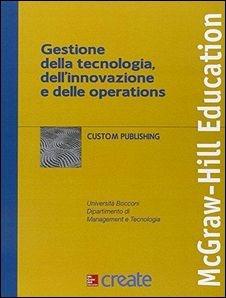 Gestione della tecnologia, dell'innovazione e delle operations - copertina