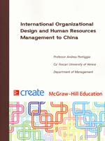 International Organizational Design and Human Resources Management to China