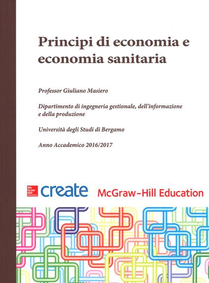 Principi di economia e economia sanitaria - copertina