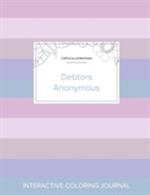 Adult Coloring Journal: Debtors Anonymous (Turtle Illustrations, Pastel Stripes)