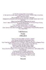 SubMissions Poetry 1996-2016