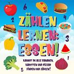 Zählen lernen: Essen! Kannst du alle Bananen, Karotten und Pizzas finden und zählen?