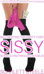 Ballbusting The Panty Thief Sissy In Public And Parading Him In Public! - A Tale Of Feminization Sissification and Crossdressing