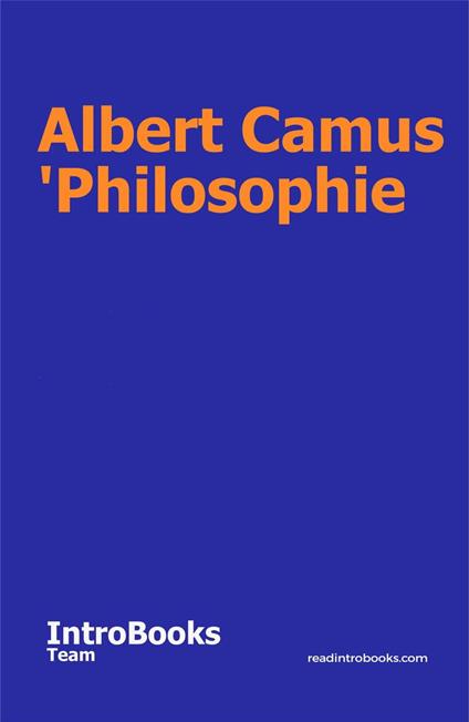 Albert Camus 'Philosophie