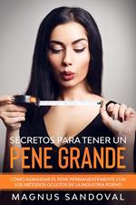 Secretos para tener un pene grande: Cómo agrandar el pene permanentemente con los métodos ocultos de la industria porno