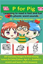 Learn to Read (23,Phonics Exercises - P for Pig)