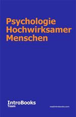 Psychologie Hochwirksamer Menschen