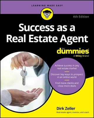 Success as a Real Estate Agent For Dummies - Dirk Zeller - cover