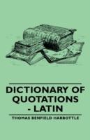 Dictionary Of Quotations - Latin