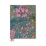 Agenda Paperblanks, 2025 Morris Caprifoglio Rosa, 12 Mesi, verticale, Ultra, 17,5 x 23 cm