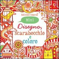 Disegno, scarabocchio e coloro. Mini. Rosso. Ediz. illustrata - Fiona Watt,Non Figg - copertina