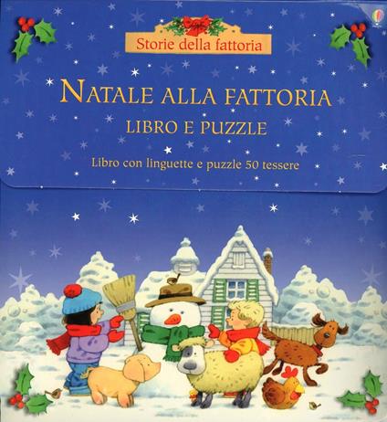 Natale alla fattoria. Libro puzzle. Ediz. illustrata - Heather Amery,Stephen Cartwright - copertina