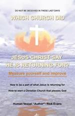 Which Church Did Jesus Christ Say He Was Returning For?