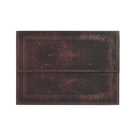 Cartellina per Documenti Paperblanks, Collezione Antica Pelle, Nero Marocchino Liscio - 32,5 x 23,5 cm