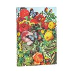 Taccuino Paperblanks copertina morbida Mini a righe Il Giardino delle Farfalle - 95 × 14 cm