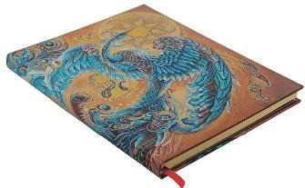 Cartoleria Diario taccuino a copertina rigida Paperblanks, Bianco, Uccello del Cielo, Ultra, Uccelli della Felicità, 17,5 x 23 cm Paperblanks