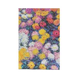 Cartoleria Diario taccuino a copertina rigida Paperblanks, Bianco, Mini, I Crisantemi di Monet, 9 x 14 cm Paperblanks