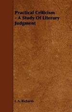 Practical Criticism: A Study of Literary Judgment