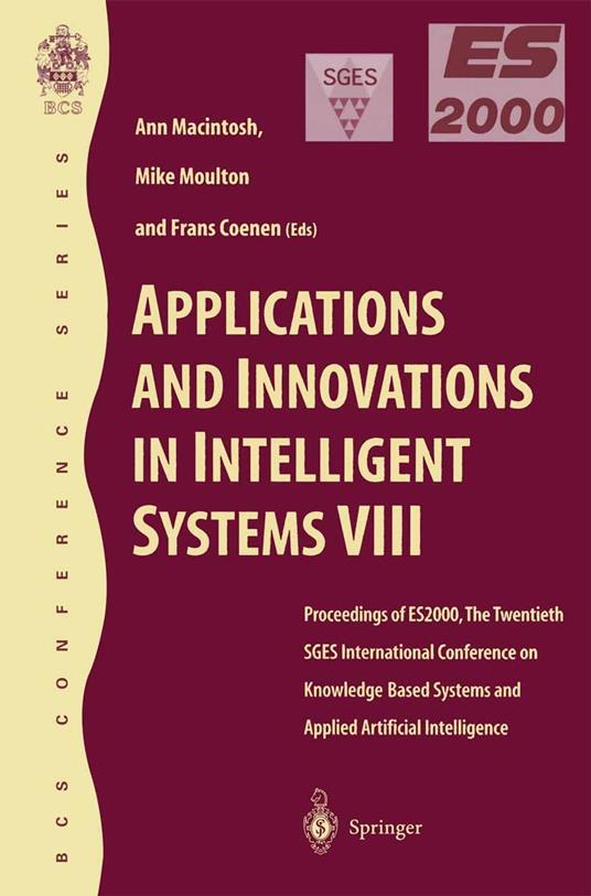 Applications and Innovations in Intelligent Systems VIII