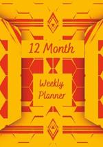 12 Month weekly planner
