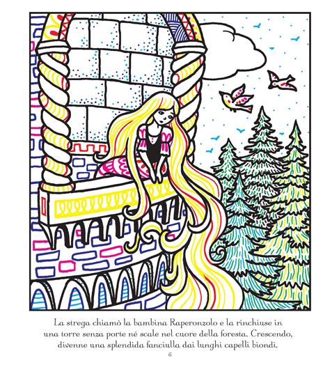 Raperonzolo. Coloro per magia. Ediz. illustrata. Con gadget - Susanna Davidson - 2