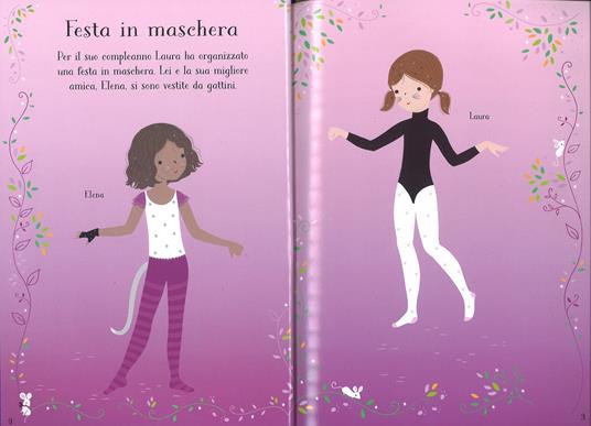 Festa in maschera. Con adesivi. Ediz. a colori - Fiona Watt - Libro -  Usborne - Vesto le bamboline. Piccola collezione