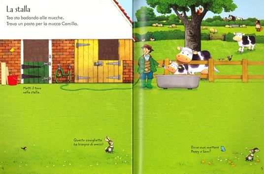 Nella fattoria. Libro con adesivi. Poppy e Sam. Ediz. a colori - Jessica  Greenwell - Libro - Usborne 