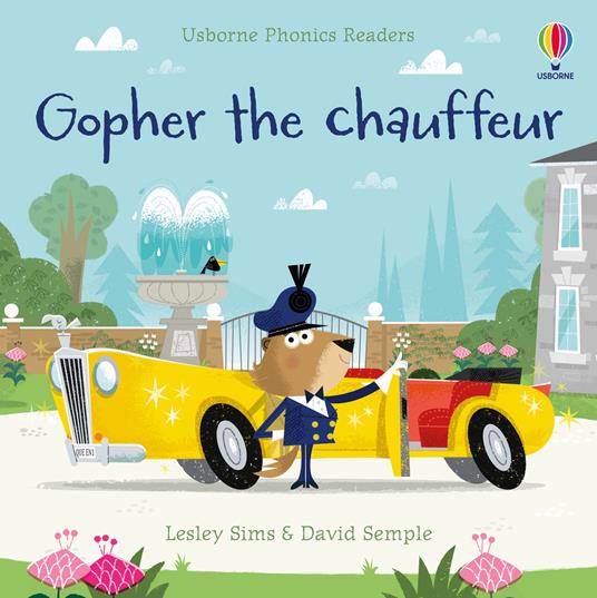 Gopher the chauffeur - Lesley Sims - cover