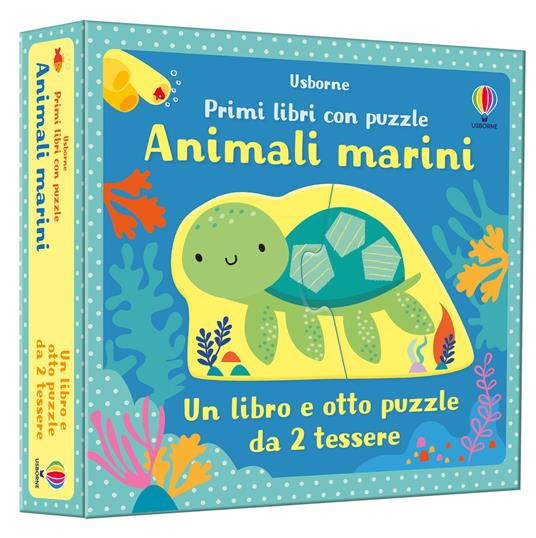 Animali marini. Primi libri con puzzle. Ediz. a colori. Con puzzle - Matthew Oldham - copertina