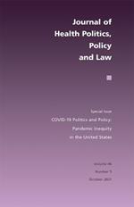 COVID-19 Politics and Policy: Pandemic Inequity in the United States