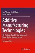 Additive Manufacturing Technologies: 3D Printing, Rapid Prototyping, and Direct Digital Manufacturing