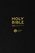 NIV Larger Print Black Leather Bible