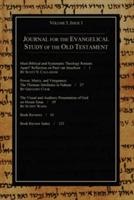 Journal for the Evangelical Study of the Old Testament, 5.1