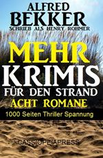 Mehr Krimis für den Strand - Acht Romane