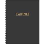 Charcoal Gray 8.5 X 11 Undated Monthly Planner