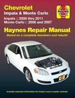 Chevrolet Impala (2006-2011) & Monte Carlo (2006-2007) Haynes Repair Manual (USA)